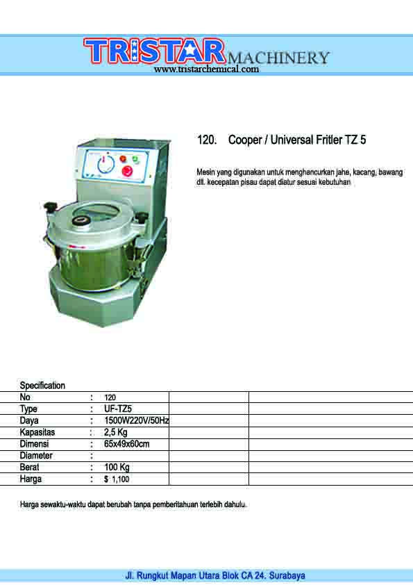 120. Cooper (Uneversal Fritler) TZ5