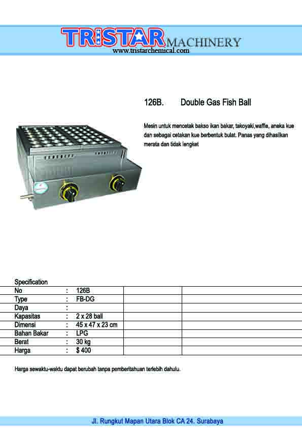 126B. Double Gas Fish Ball