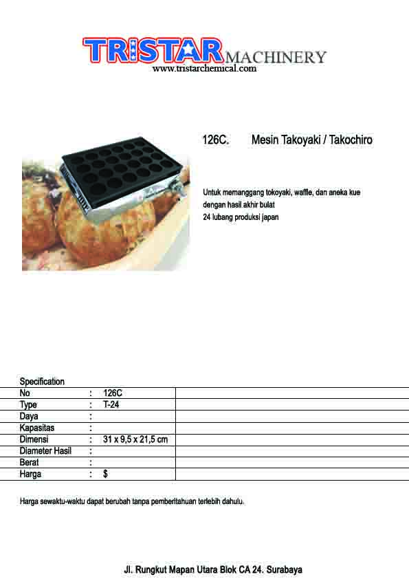 126C. Mesin Takoyaki Takochiro