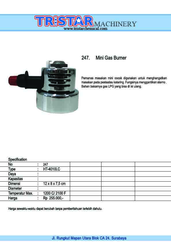147. Mini Gas Burner