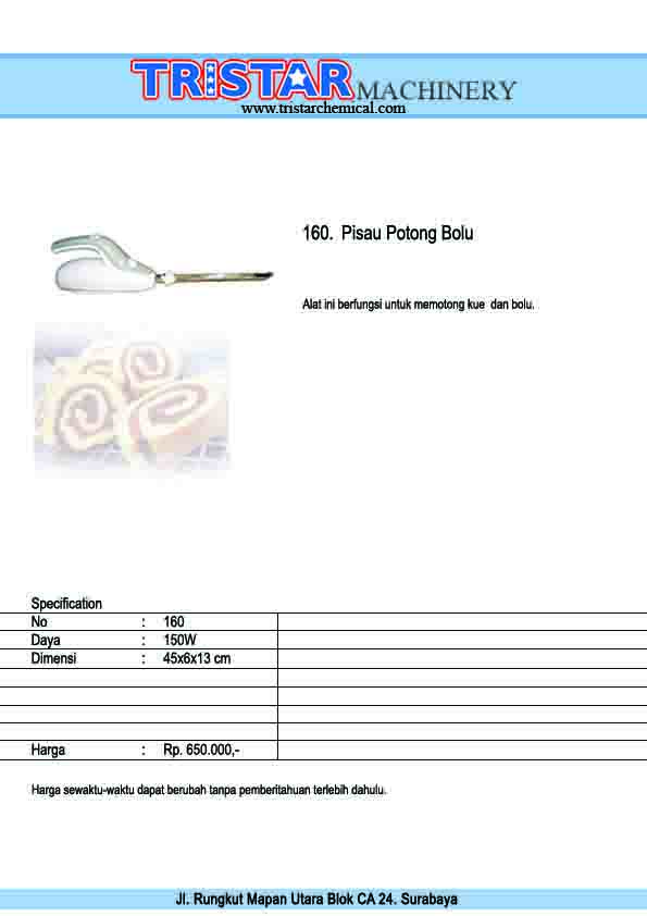 160. Pisau Potong Bolu