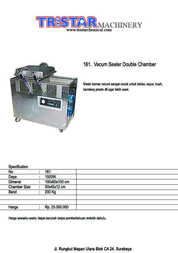 161. Vacum Sealer Couble Chamber