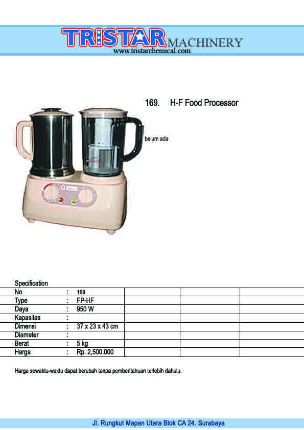 169. H-F Food Processor