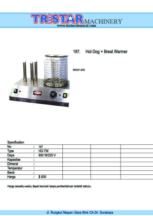 197. Hot Dog + Breat Warmer