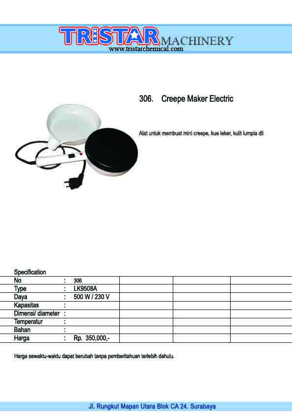 306. Creepe Maker Electric
