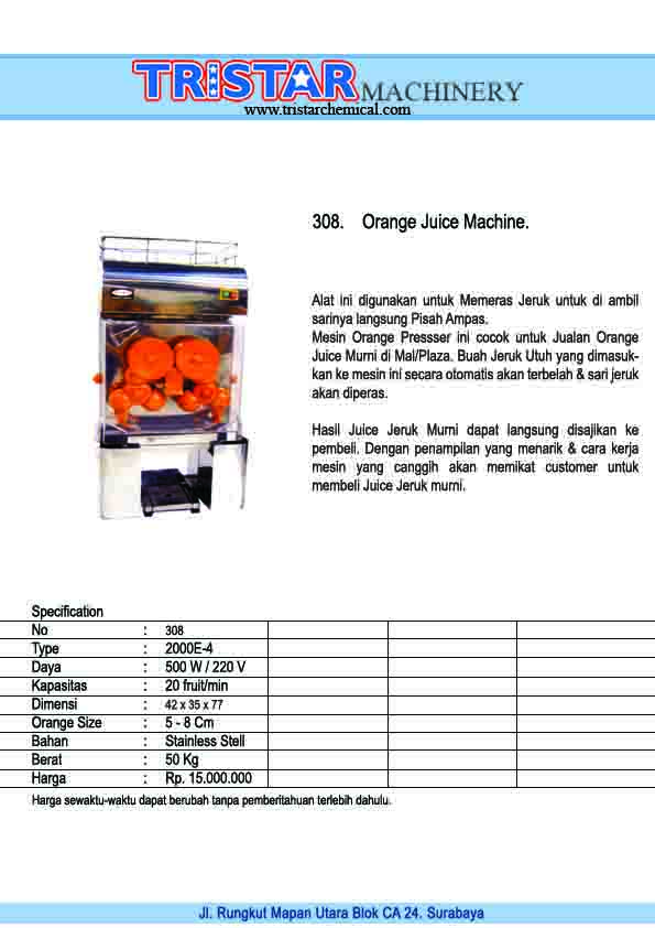 308. Prange Juice Machine