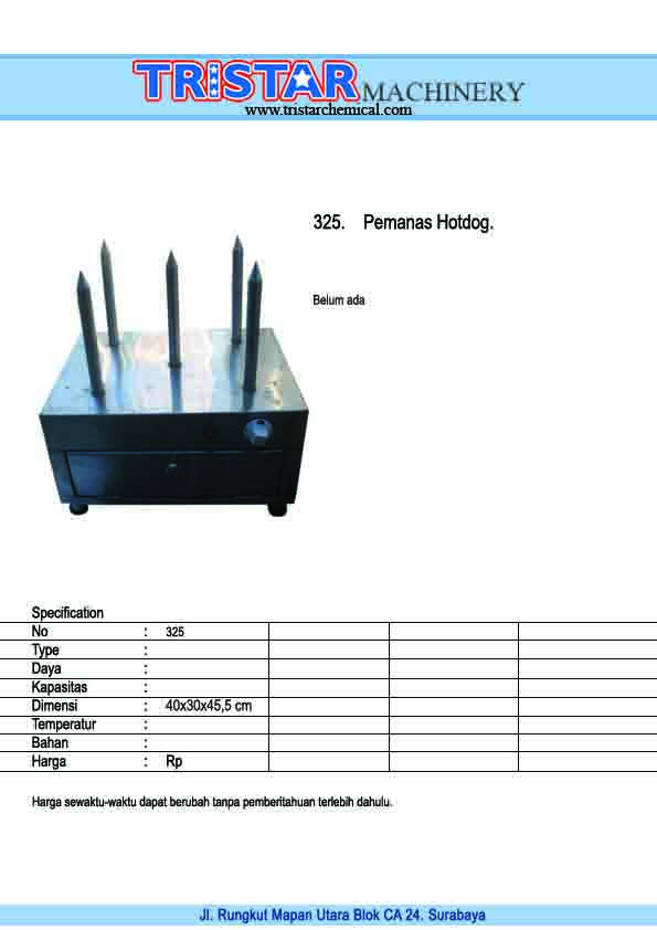 325. Pemanas Hotdog