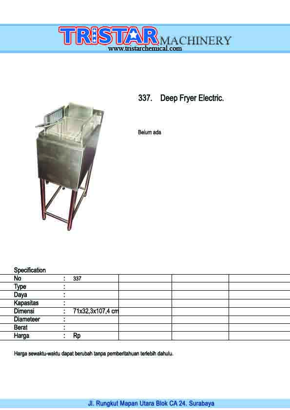 337. Deep Fryer Electric