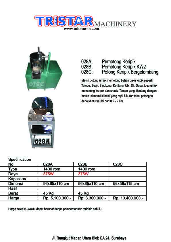 028. Mesin Pemotong Keripik