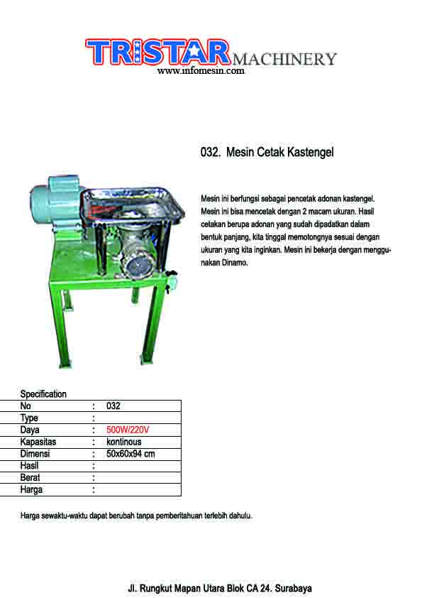 032. Mesin Cetak Kastengel