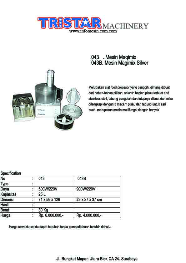 043. Mesin Magimix