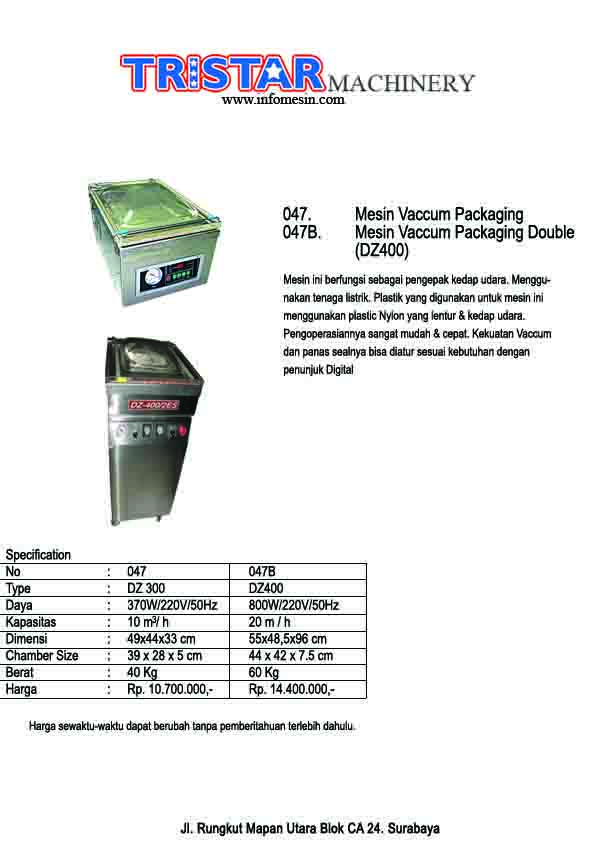 047. Mesin Vaccum Packaging