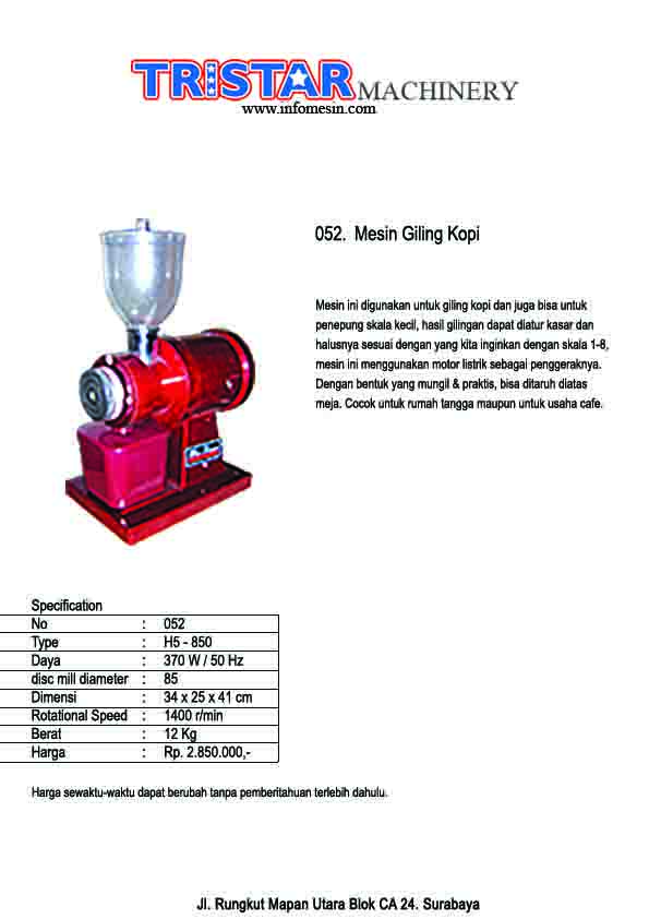 052. Mesin Giling Kopi