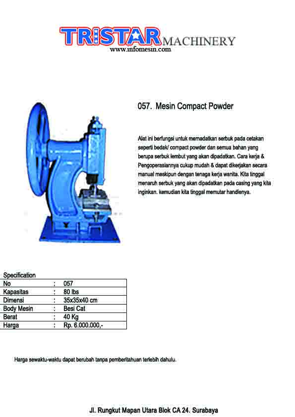 057. Mesin Compact Powder