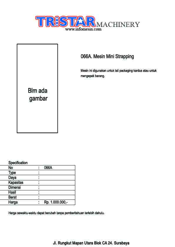 066. Mesin Strapping