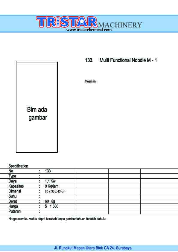133. Multi Functional noodle M-1