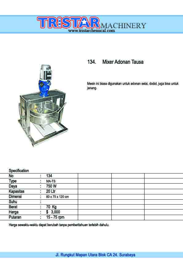 134. Mixer Adonan Tausa