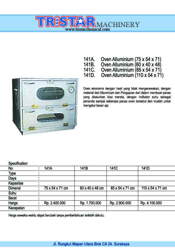 141. Oven Alluminium