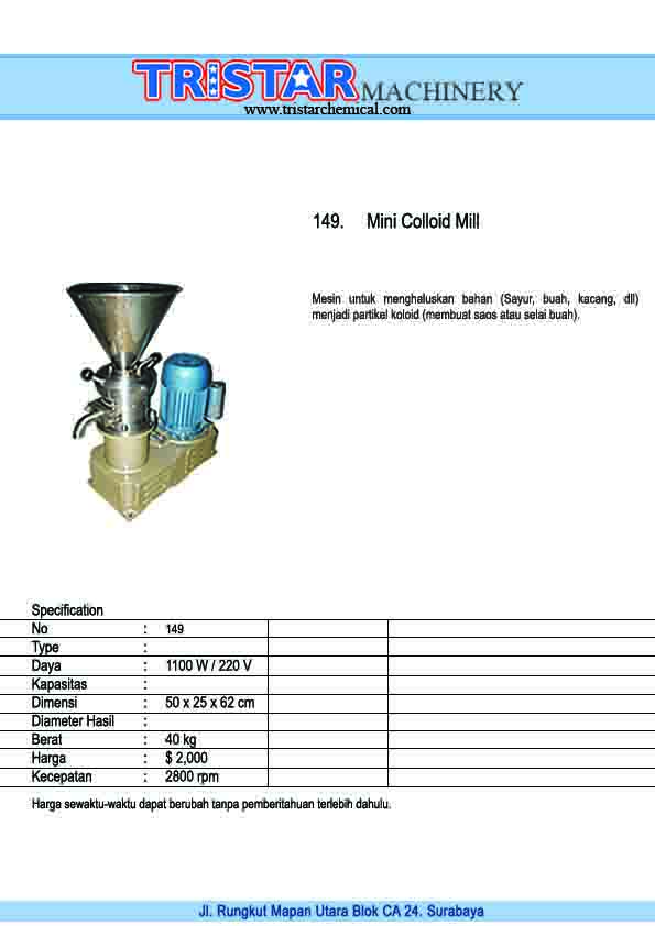 149. Mini Colloid Mill