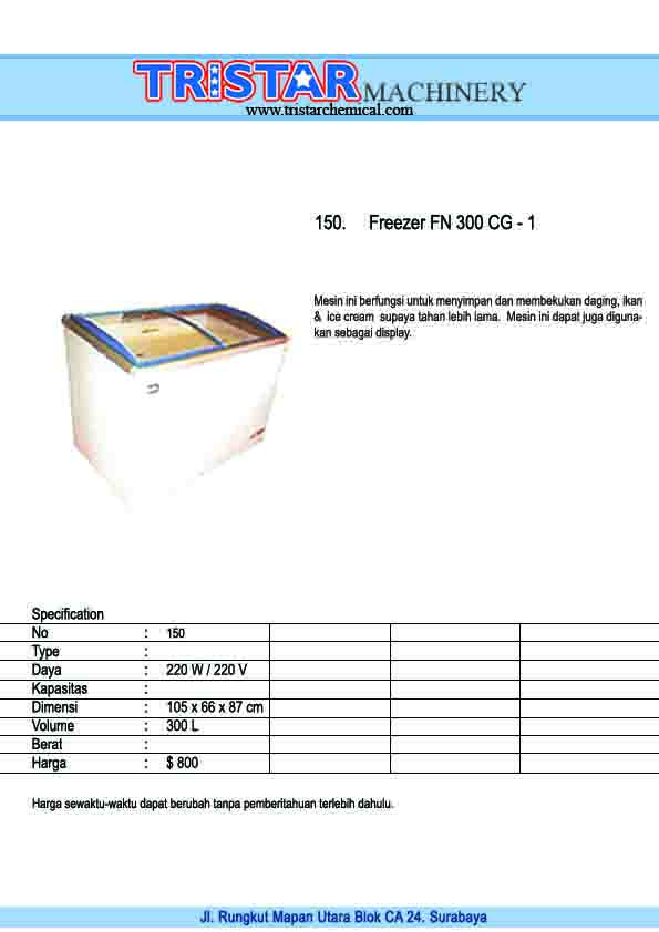 150. Freezer Fa 300 CG -1